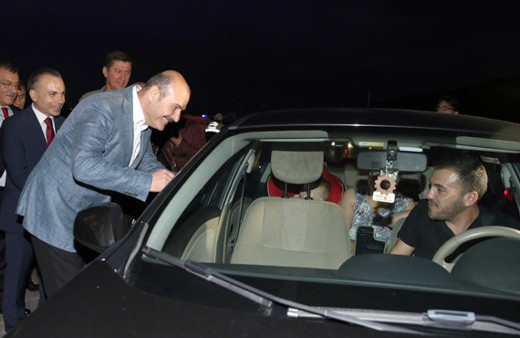 İçişleri Bakanı Soylu trafik denetimine katıldı