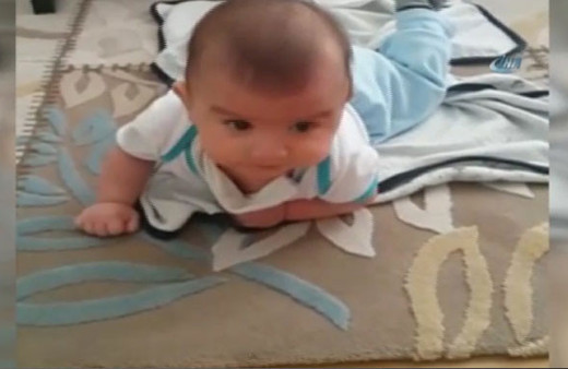 Şehit Bedirhan bebekten geriye bu görüntüler kaldı!