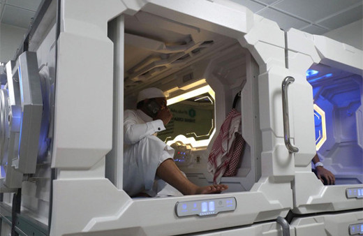 Suudilerden hacılar için uyku kapsülü