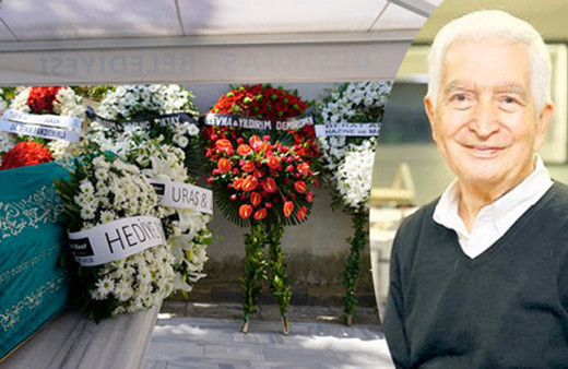 Güngör Uras son yolculuğuna uğurlandı cenazedeki çelenge dikkat!