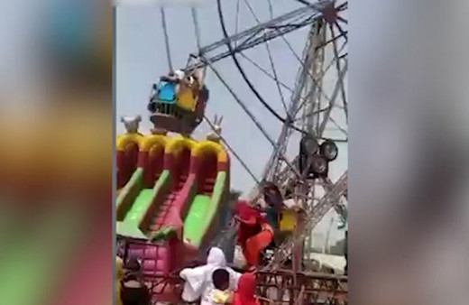 Lunaparkta can pazarı! O anlar cep telefonu kamerasında