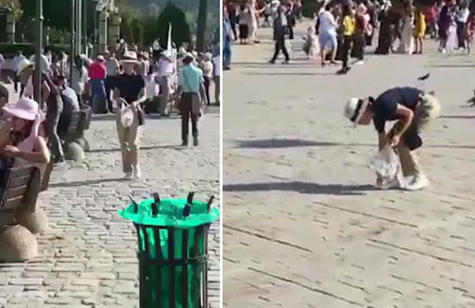 Japon turistlerden İzmir'de örnek davranış 