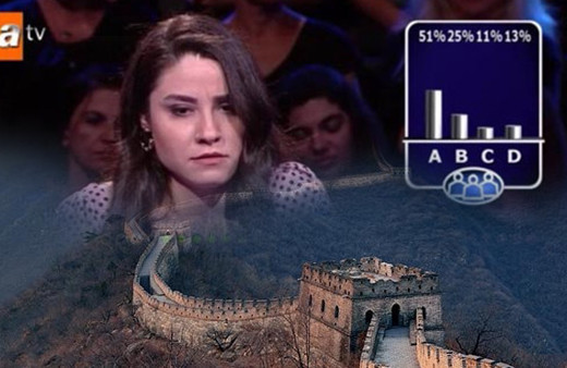 ATV'de 'Çin Seddi' sorusu rezil rüsva etti şöhret için mi!