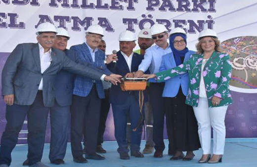 İvrindi Millet Parkı 'nın ilk harcı döküldü