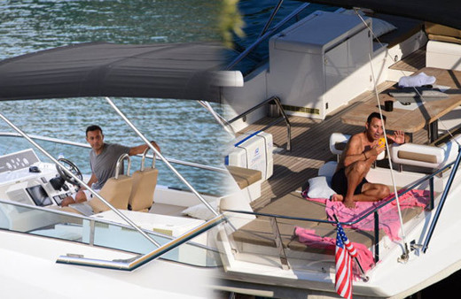 Mustafa Sandal çocuklarıyla Bodrum'da tatil sefasında!