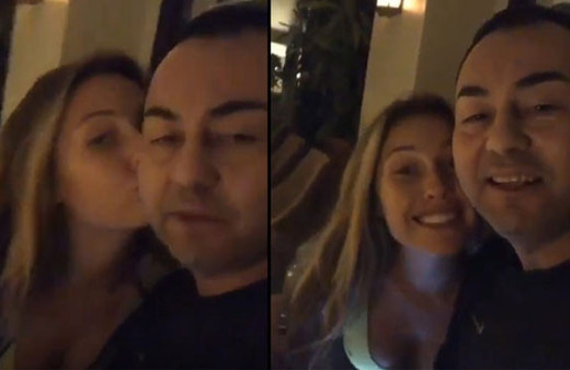 Chole Serdar Ortaç'ı öpücüklere boğdu! 'Yemek yerine beni yiyor'