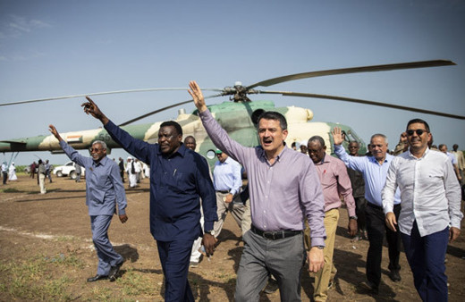 Türk heyetini böyle karşıladılar