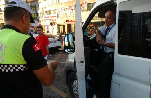 Okul servis araçlarına denetim