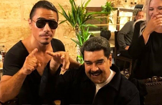 Venezuela Başkanı Maduro Nusret'te yemek yedi ülkesi karıştı