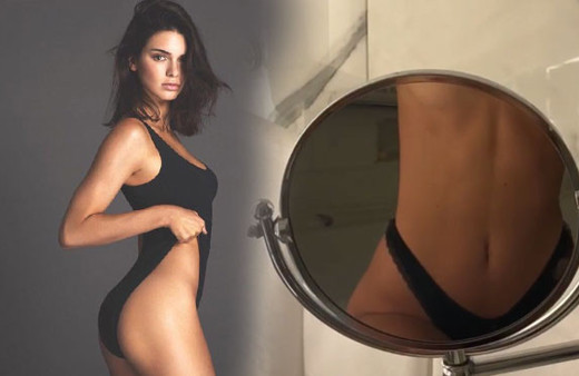 Kendall Jenner'den bomba pozlar! Banyoda çıplak vücudunu çekip paylaştı