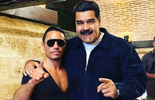 Maduro Nusret'te yemek yedi Venezuela ayağa kalktı!