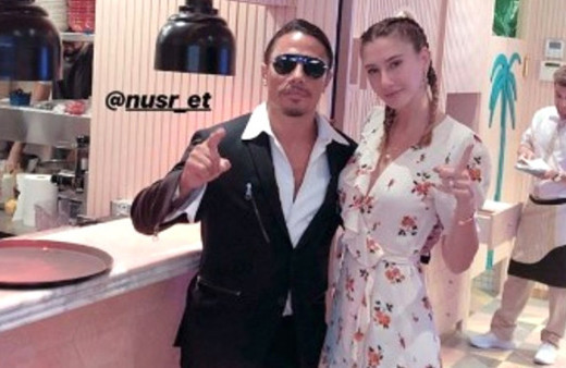 Nusret Gökçe Şeyma Subaşı'nın restoranını ziyaret etti