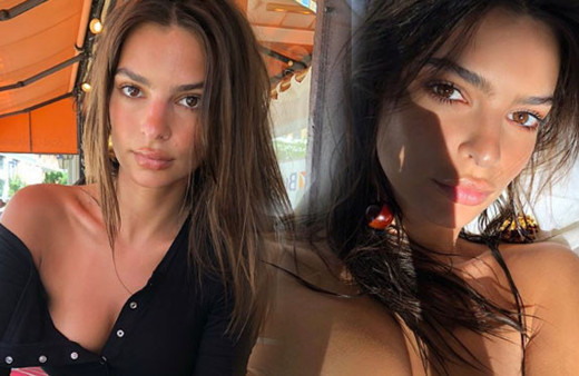 Çılgın model Emily Ratajkowski yerinde durmuyor sosyal medyayı fethetti