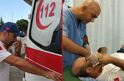 Saldırıya uğradı ama... Acısını unutup bakın ne yaptı!