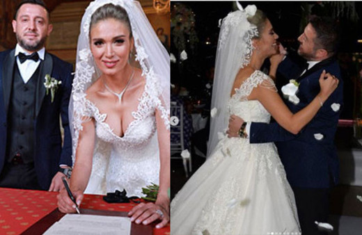 Nihat Kahveci ile Fulya Sever düğünlerini boğazda yaptılar