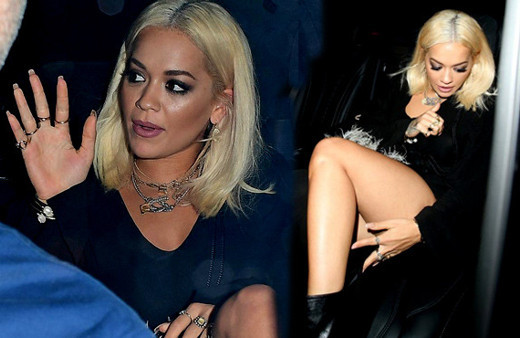 Rita Ora'nın zor anları! Yırtmacının kurbanı oldu