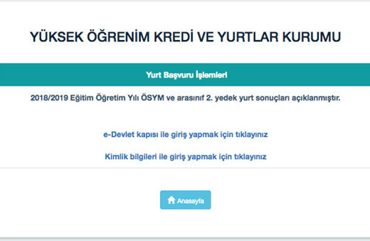 KYK 2. yedek yurt sonuçları açıklandı e devletten sorgulanıyor