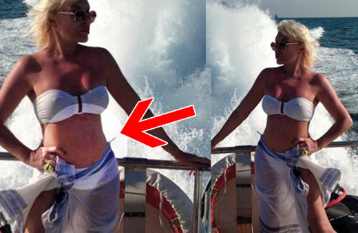 Ajda Pekkan'ın bikinili pozu olay! Fotoşopu abarttı göbek deliğine bakın