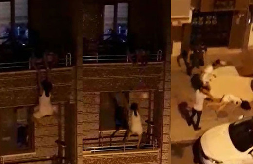 Hatay'da korkunç görüntü! Genç kadın 3. kattan böyle atladı