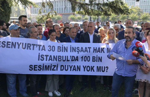 Esenyurt'taki konut mağdurları eylem yaptı