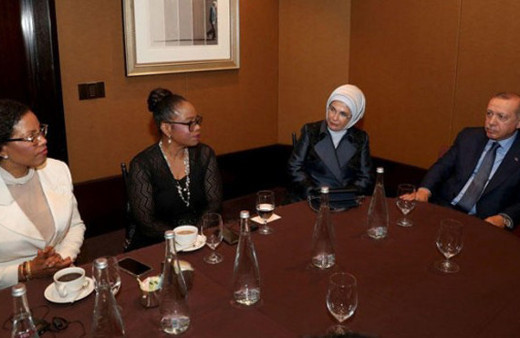 Erdoğan'dan ABD'de dikkat çeken görüşme!