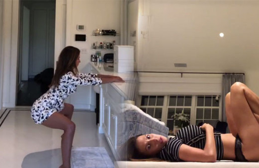 Yaptıklarıyla 4 çocuk annesi olduğuna inanamayacaksınız fiziği yok artık dedirtti