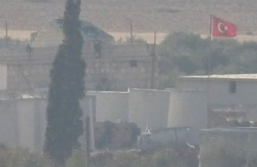 Halep'te Türk bayrağı dalgalanmaya başladı! İlk kez görüntülendi...