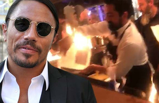 Nusret'teki alev şovunda 1'i ağır 5 yaralı!