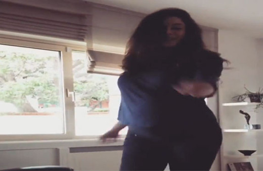 7 aylık hamile Azra Akın'ın dansı sosyal medyayı salladı! 