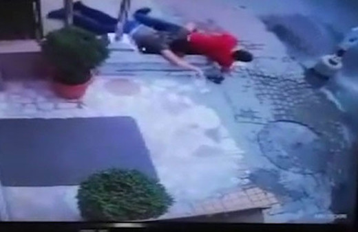 Polisle astsubay arasındaki silahlı kavganın görüntüleri ortaya çıktı! 