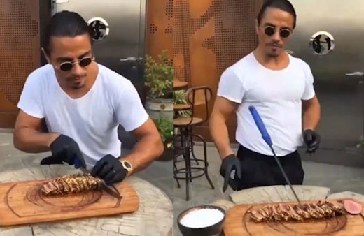 Nusret yine yaptı yapacağını! '24 karat altın biftek'