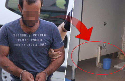 Kadınlar tuvaletinde röntgencilik yaparken yakalandı