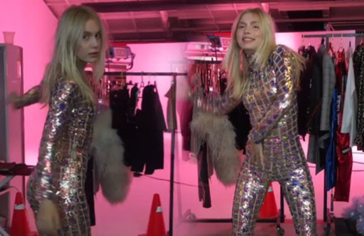 Aleyna Tilki'nin kuliste paten giyip dans ettiği anlar olay oldu!