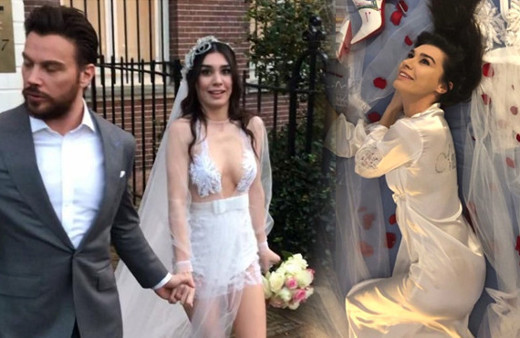 Sinan Akçıl ile Burcu Kıratlı otoparkta dudak dudağa!