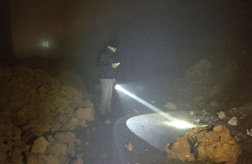 Kahramanmaraş'ta dev istinat duvarı yerle bir oldu! 