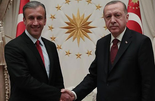 Erdoğan, Tareck El Aissami'yi kabul etti