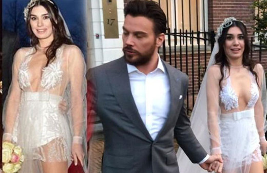 Eşinin yarı çıplak gelinliğine tepki gösterdi! Sinan Akçıl'ın yorumu olay oldu