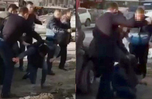 Zabıta ekiplerinden seyyar satıcıya şiddet!