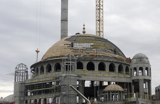 Taksim Camisi inşaatında önemli gelişme