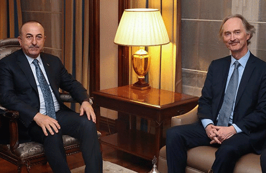 Çavuşoğlu BM Suriye Özel Temsilcisi ile görüştü