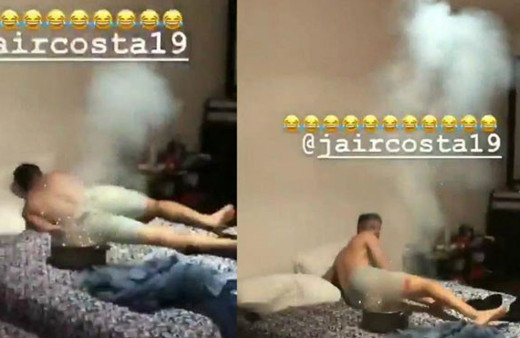 Ünlü forvetten erkek kardeşine acımasız şaka!