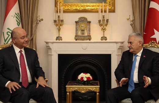 Yıldırım, Irak Cumhurbaşkanı Salih ile görüştü