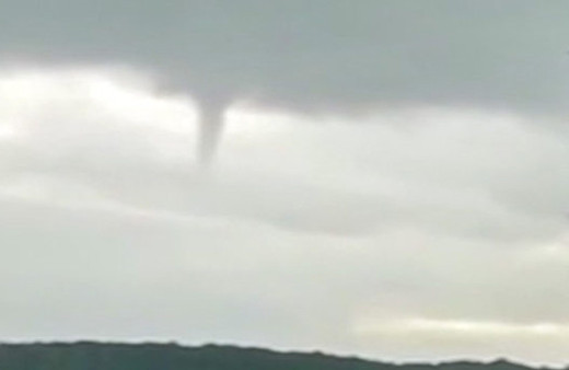 Demre'de hortum oluştu! O anlar kamerada