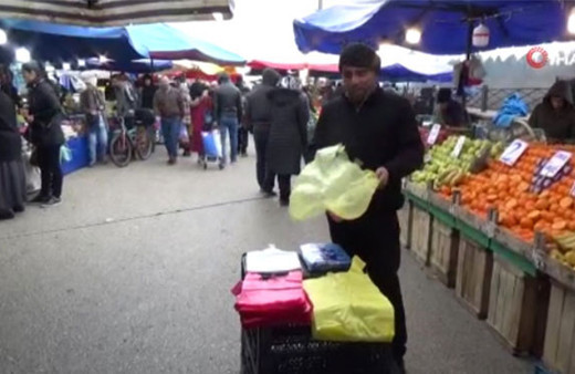Naylon poşeti pazarda 10 kuruşa sattı reklam tepkisi