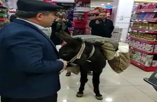 Eşekli protestoya valilikten ceza