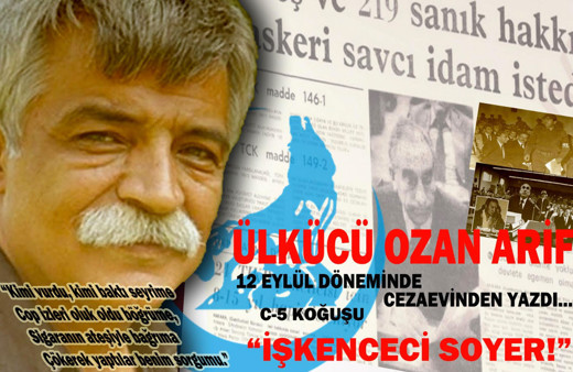 Ozan Arif'ten 'İşkenceci Soyer' şiiri