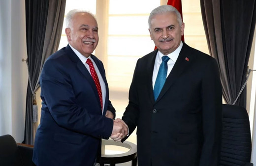 Doğu Perinçek'ten Binali Yıldırım'a ziyaret