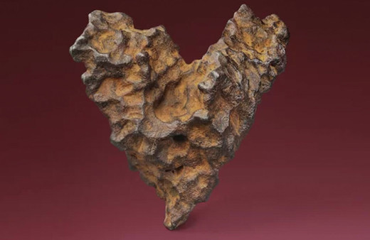 Tam 4,5 milyar yıllık meteor taşı Sevgililer Günü için rekor fiyata satışta