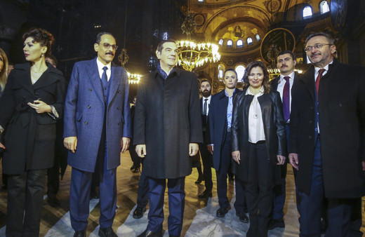  Yunanistan Başbakanı Aleksis Çipras, Ayasofya'yı ziyaret etti