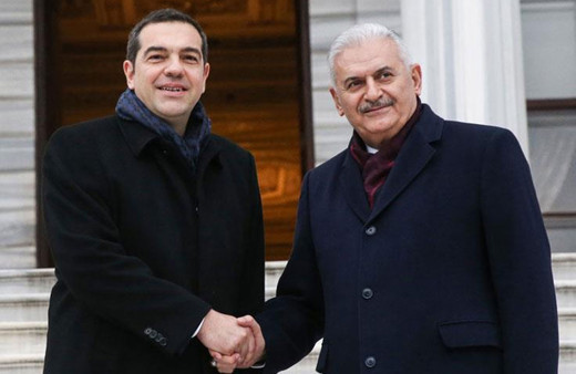 Yıldırım, Yunanistan Başbakanı Çipras'ı kabul etti